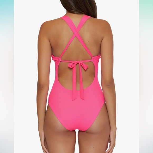 NWOT BECCA Women's Standard Modern Edge One Piece Swimsuit - Picture 5 of 14